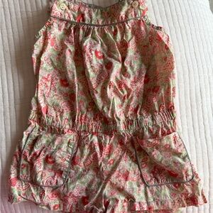 Bonpoint Floral Sleeveless Romper